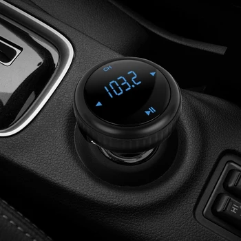 

Hot Car MP3 Player Bluetooth FM Transmitter Hands-free Car Kit Audio MP3 Modulator Display 2.1A USB Car Charger