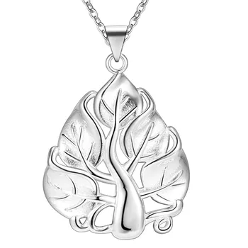 

SINTA Romantic Silver Color Necklace S925 Sterling Christma Tree Crystal Necklace For Women Party Gift Jewerly