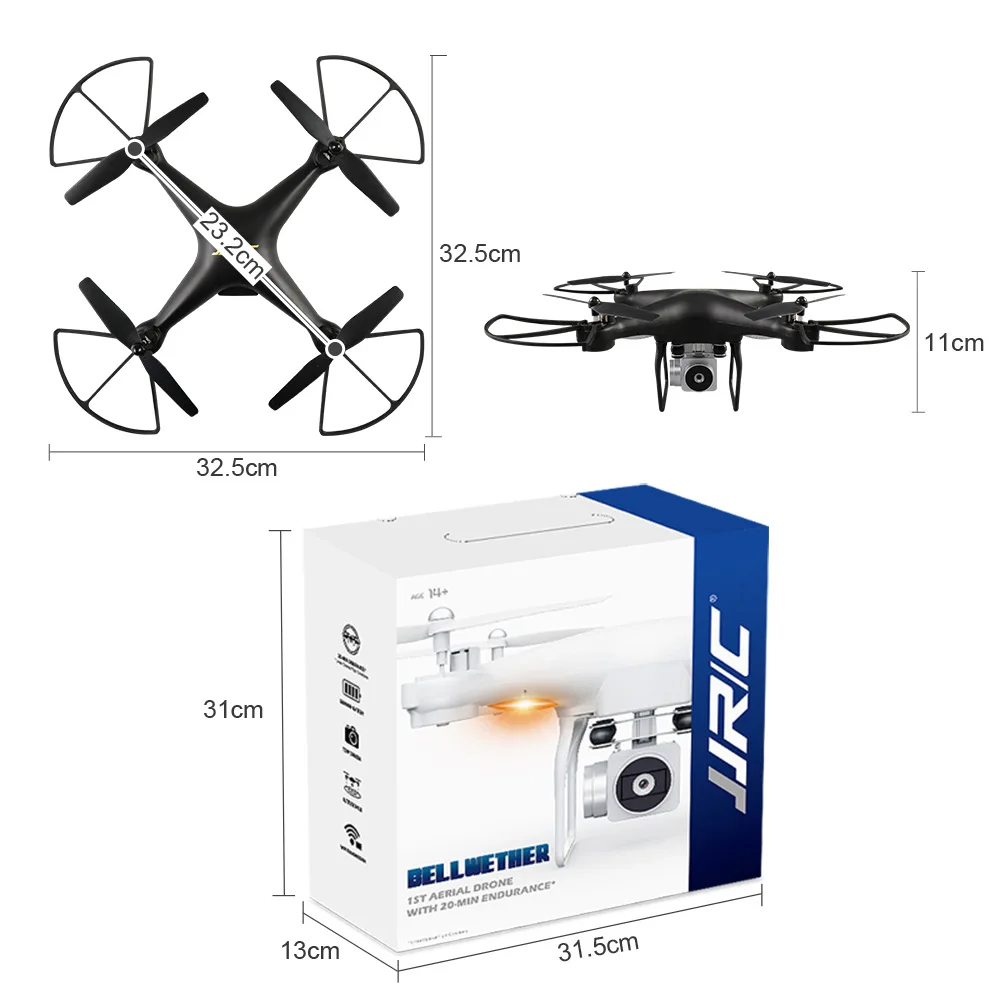 

Jjrc H68 Unmanned Aerial Vehicle Ultra-long Life Battery WiFi High-definition Camera Quadcopter Profession Aerial Remote-control