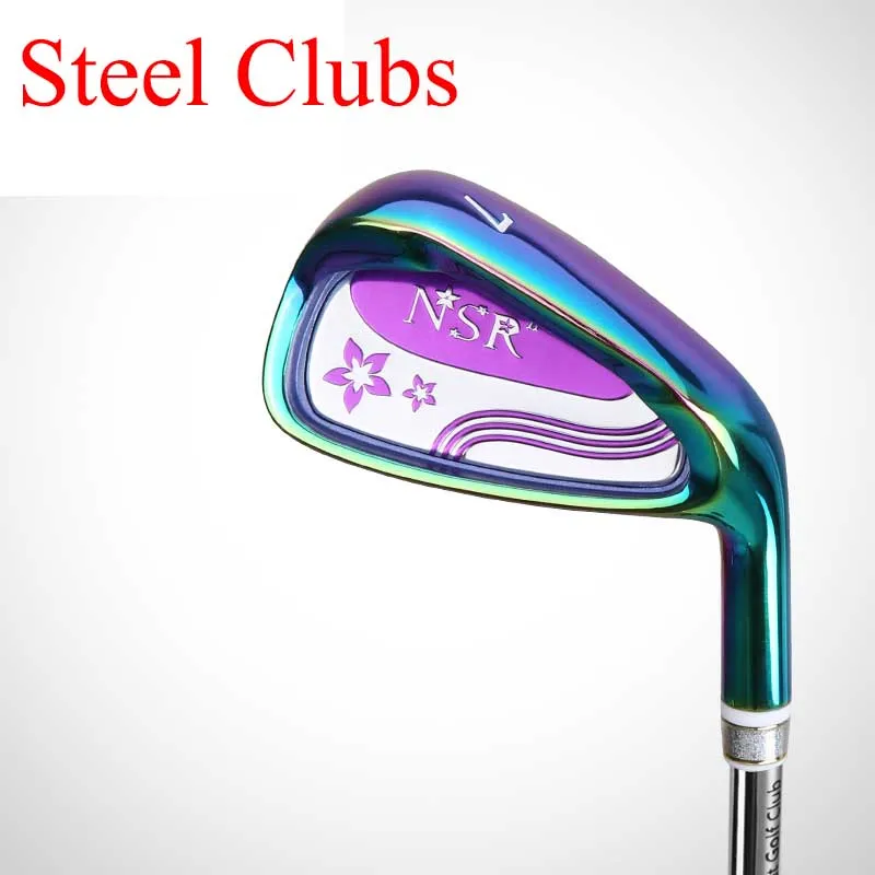 7 iron Steel Clubs CRESTGOLF, железные клюшки для гольфа, женские клюшки для гольфа, № 7, железная нержавеющая сталь, головка, тренажер для занятий спортом в гольф - Цвет: 7 iron Steel Clubs