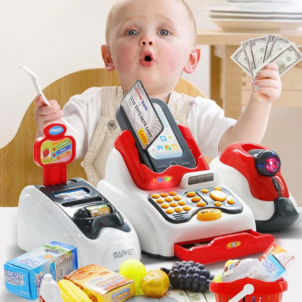 

Children's simulation multi-function supermarket cash register set pretending to play children's logical thinking ability toys