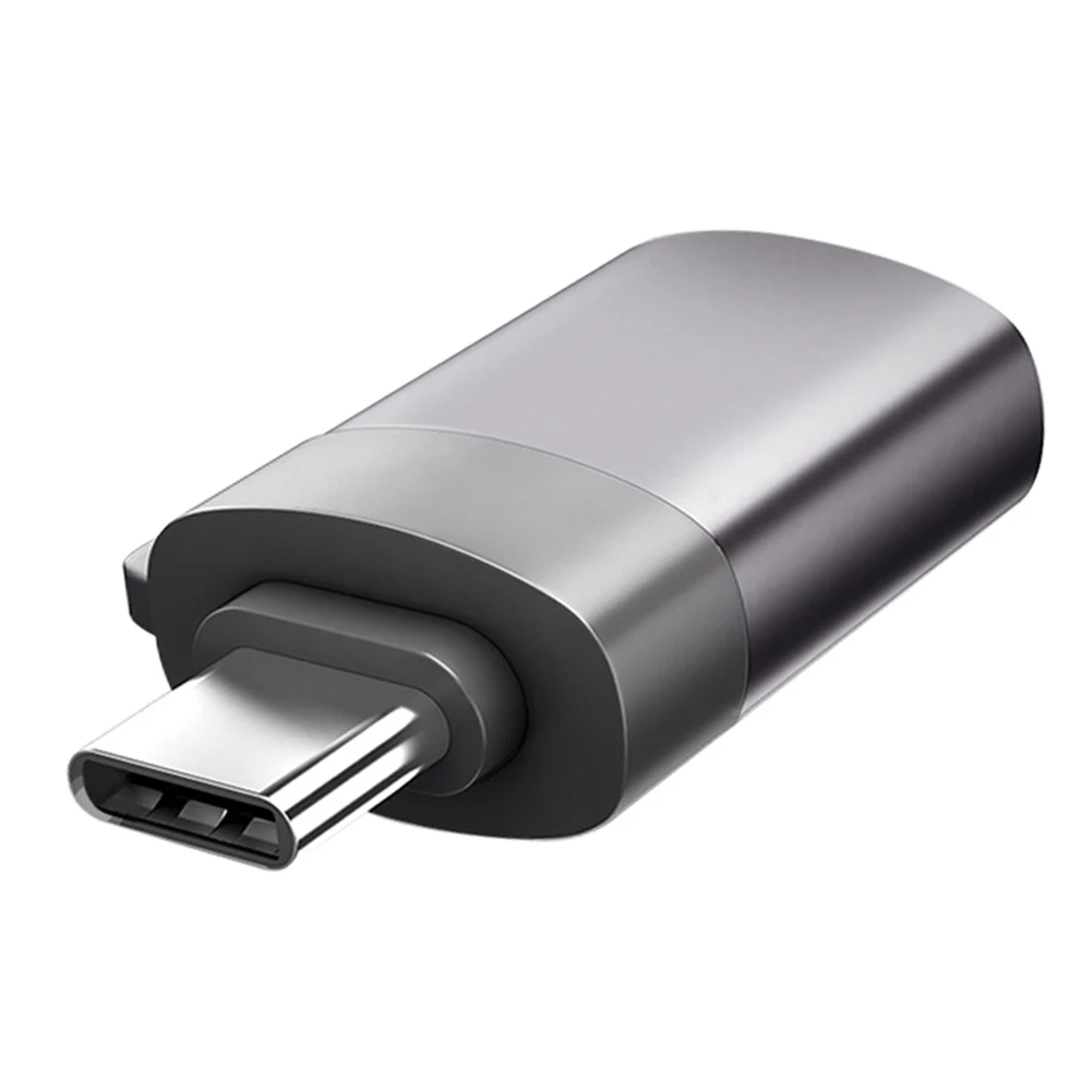 Серый USB 3,0 к адаптеру type-C зарядный преобразователь данных для samsung Galaxy One Plus LHB99 - Цвет: Серый