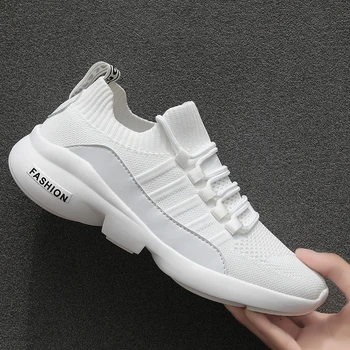 

High Quality New Men's Trend Sneakers Comfortable Outdoor Non-slip Men knit Shoes Trend Hot Sale Men Sports Shoes Zapatillas 47