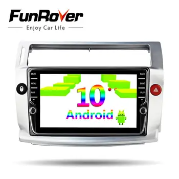 

Funrover android10.0 For Citroen C4 C-Triomphe C-Quatre 2004-2009 Car Radio Multimedia Video Player Navigation 2din dvd 4G 64G