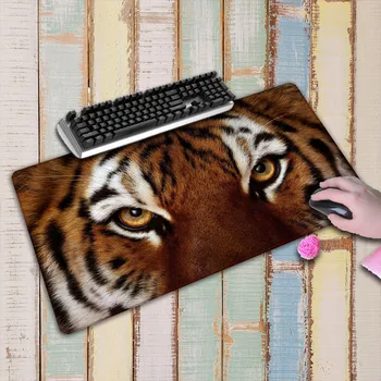 

Tiger Face Anime Mouse Pad Non-slip Rubber Large Gaming Locking Edge Mouse Pad 90*40cm Mousepad Mat For Mause Pad Gamer