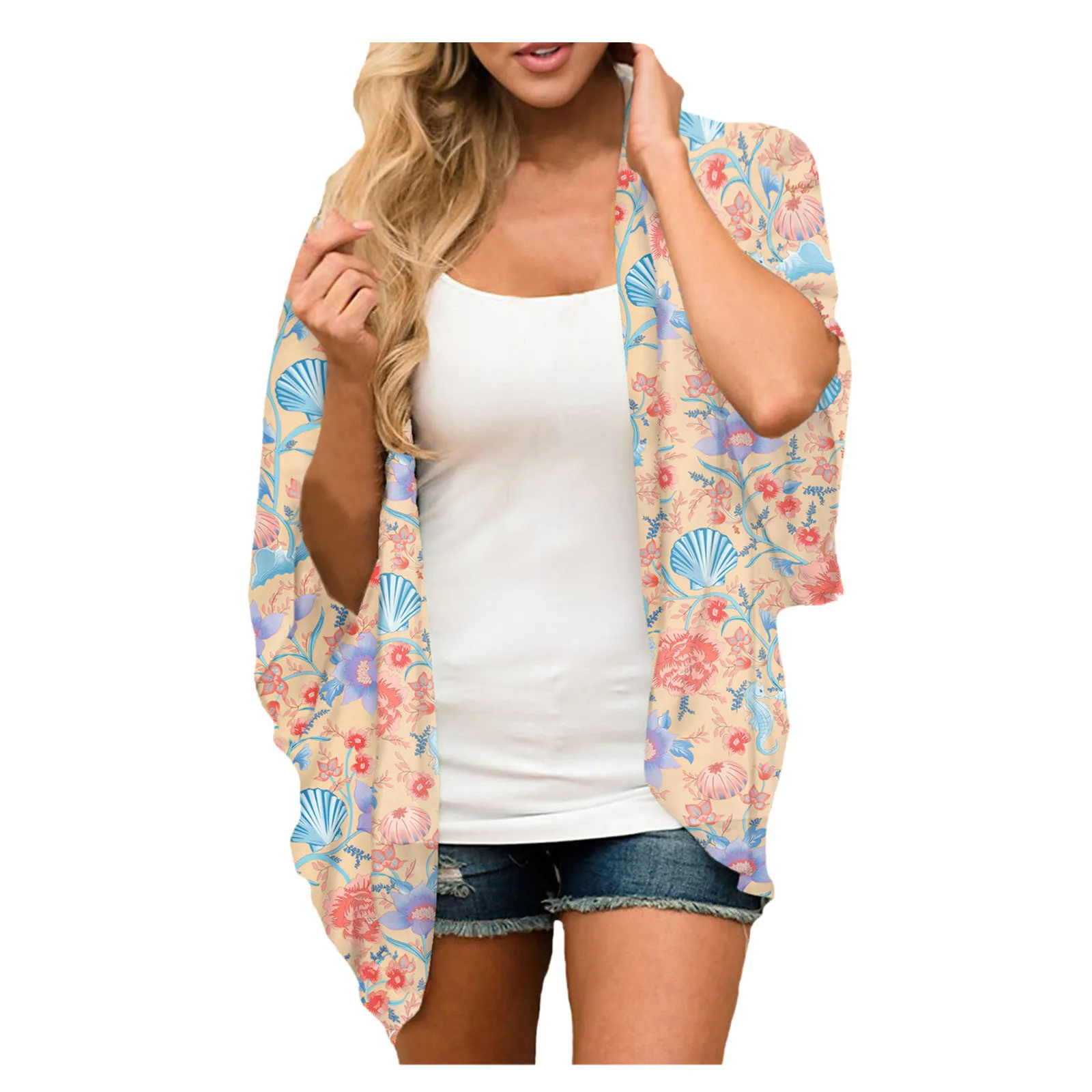 Fashion Chiffon Cardigan Blouse Loose 