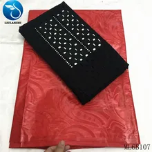 LIULANZHI Африканская Хлопковая Ткань Горячая Распродажа Базен riche кружевная ткань+ Пробивной сухой хлопок кружевная ткань 3+ 2 ярдов для dess ML6B107