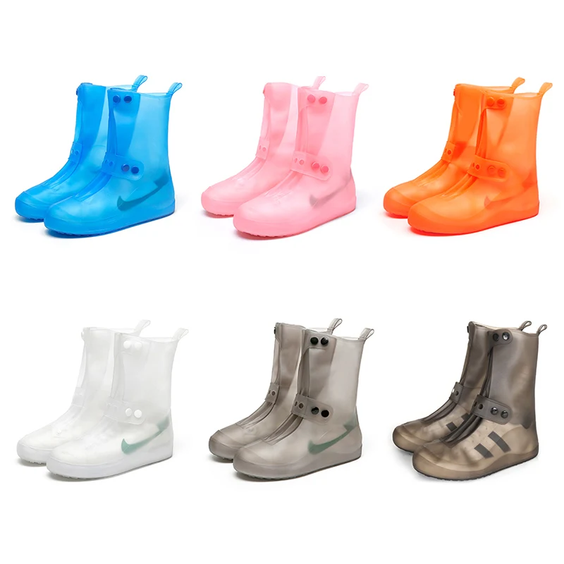

Waterproof Shoe Cover Reusable Silicone Anti-slip Overshoes Unisex Shoes Protectors Long Rain Boots for Outdoor Rainy Days