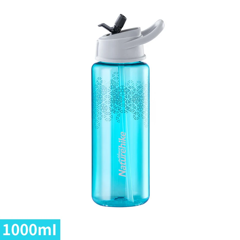

Outdoor Sports Water Bottle Portable Large Capacity 750ml/1000ml Plastic Cup Smooth spiral cup mouth camping cycling school