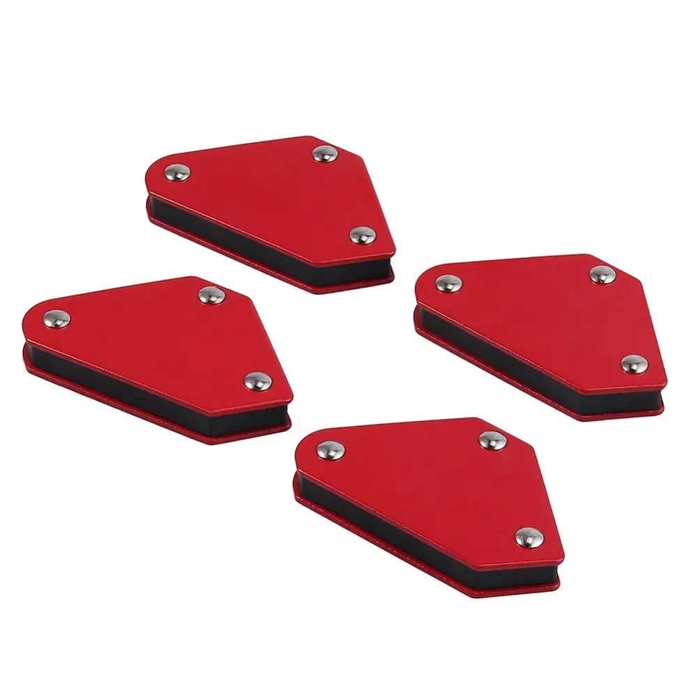 

1/4PCS Welding Magnets Square Holder Arrow Clamp 45 90 135 9LB Magnetic Clamp for Electric Welding Iron Tools Angle Soldering