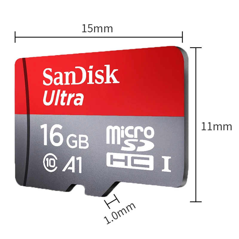 Карта памяти SanDisk 256 ГБ 200 ГБ 128 ГБ 64 ГБ Макс 98 МБ / с 32 ГБ 16 ГБ Карта памяти Micro SD Карта памяти Class10 UHS-1 Карта памяти Microsd TF / SD