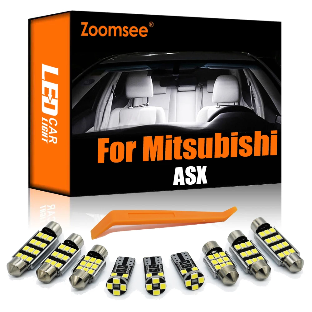 Zoomsee 11 шт. внутренний светодиод для Mitsubishi ASX 2010-2017 2016 2019 2020 2021 Canbus автомобильная