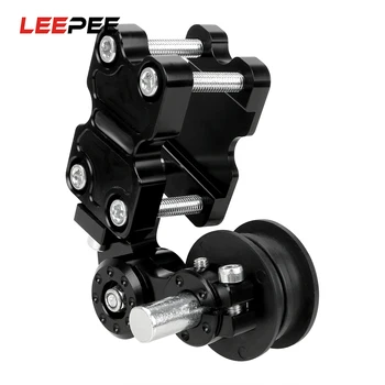 

LEEPEE Motorcycle Aluminum Adjuster Universal Motorcycle Accessories Chain Tensioner Roller Bolt On Roller Tool
