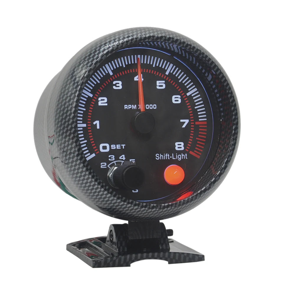 Dragon Gauge Auto CAr Racing Tachometer RPM Tacho Gauge Shift