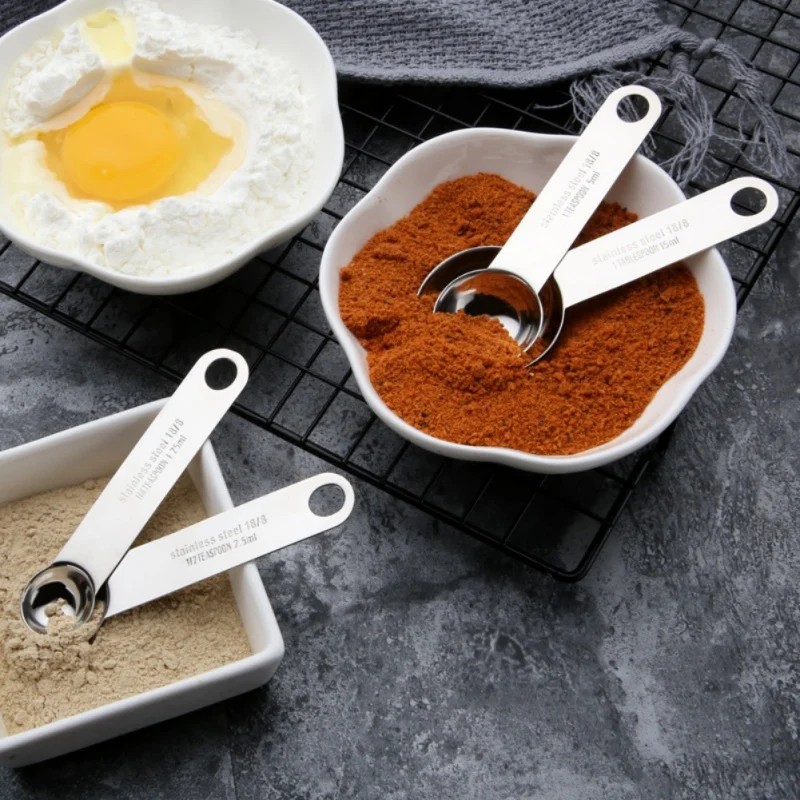 Home And Kitchen Stainless Steel Measuring Spoons With Scale For Measuring Dry And Liquid Ingredients Spoon Kitchen Gadget