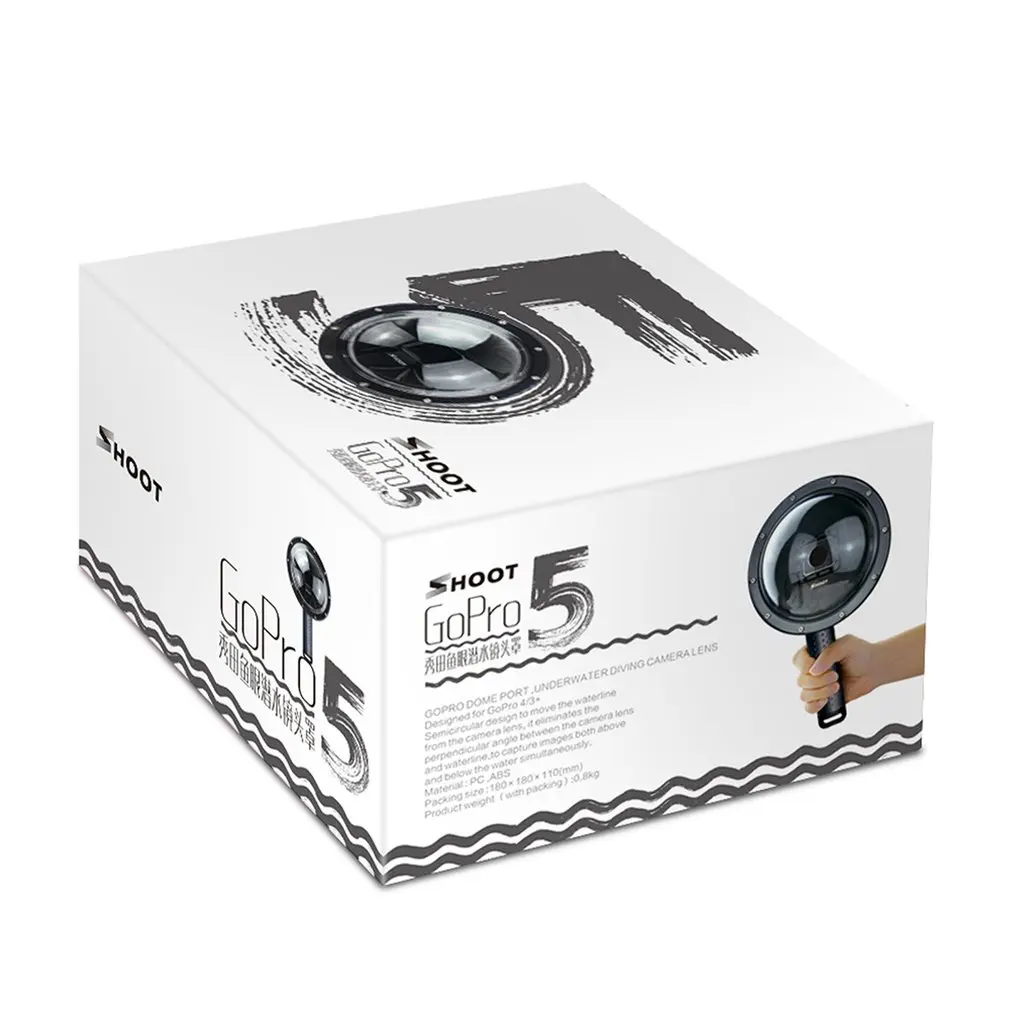 

Drawing The Principle Of The Lever Water Surface Lens Cover Diving Mask With Fisheye Waterproof Ball Cover