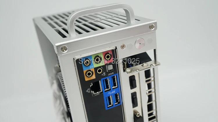 Todo o Alumínio Htpc Pequeno Chassis Jogo Computador Case Suporte Placa Gráfica Rtx2070 i7 8700 Pk39 K39 Itx - Imagem 5