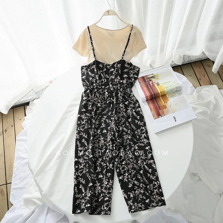 

A Generation of T Shirt Camisole Loose Pants Two-Piece Set Onesie WOMEN'S Suit Entities