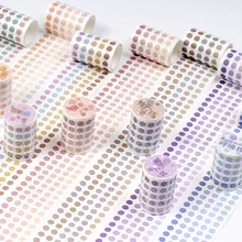 Bandes adhésives Washi 60mm x 3m, 2 pièces, couleur Morandi littéraire ronde, Scrapbook mignon Kawaii, décoration pour bricolage, papeterie d'étiquettes autocollantes