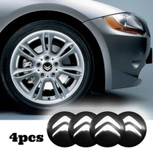 

4Pcs Wear-Resistant Car Tire Wheel Center Metal Sticker HubCaps Badge Decal For Citroen C4 C1 C5 C3 C6 C8 DS C-ELYSEE VTS C4l