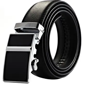 

Automatic Metal Buckle Soft Leather Belts For Men Male Casual Jeans Decorative Waist Bands Best Gifts