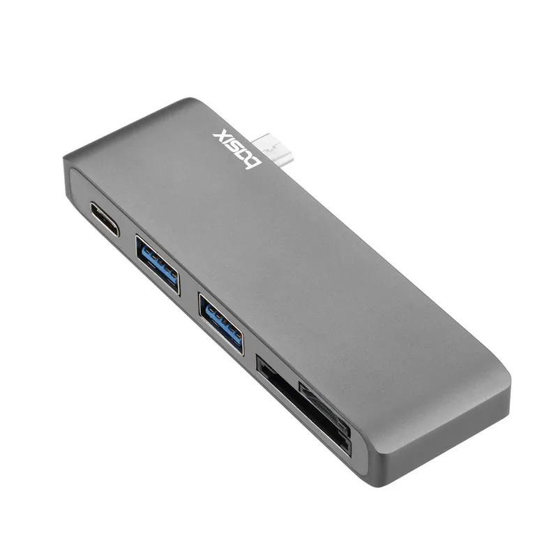 BKSCY USB C концентратор типа C для мульти USB 3,0 концентратор HDMI адаптер док-станция для MacBook Pro huawei P30/P20 USB-C 3,1 сплиттер 3 порта USB концентратор - Цвет: 5-in-1 USB C SD TF