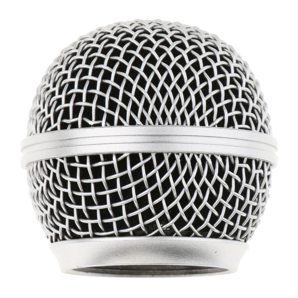Стальной беспроводной проводной микрофон сетка гриль шаровая Головка крепление с внутренней пеной DIY беспроводной микрофон