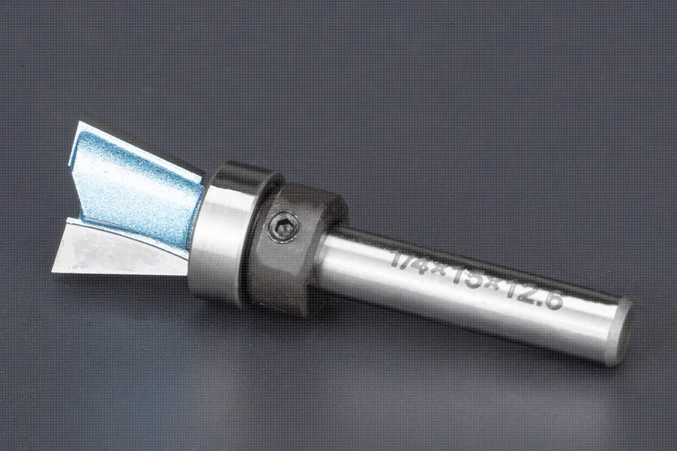 LIDIAO 1/4 ''конические долбовые биты с подшипником деревообрабатывающий фреза Шипованный нож концевая фреза для гравировального Станка фреза