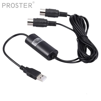 

Proster for MIDI USB Cable Adapter Interface 5-Pin DIN MIDI to USB IN-OUT Cable Converter for PC Laptop to Music Piano
