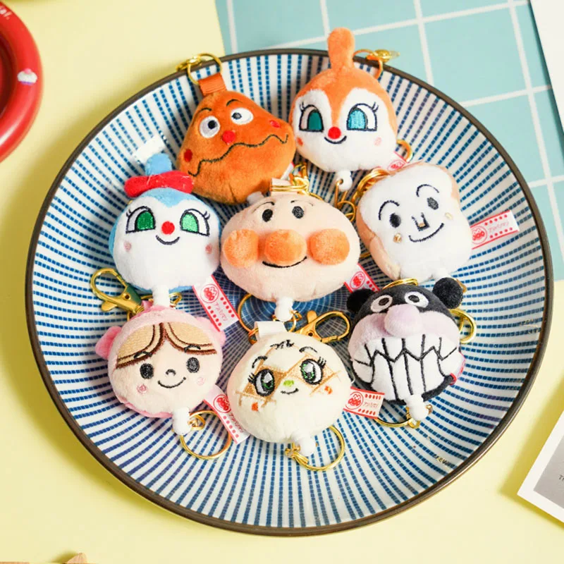 Япония аниме Anpanman телескопическая плюшевая кукла брелок для детей милый Baikinman