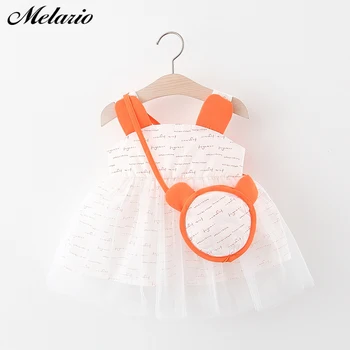 

Melario Baby Girls Dress Summer Cute Mesh Princess Dress for Baby Dress With Hat Sleelvess Birthday Party Dress Outfits