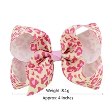 Европейский и американский большой бренд, Леопардовый узор, бант, детские заколки, заколка для волос для малышей, головной убор, интегрированный чехол для сиденья, Детские волосы, Acc