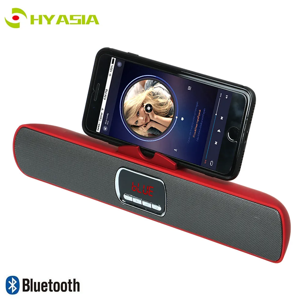 Беспроводная светодиодная звуковая панель HYASIA Bluetooth колонка стереоколонка FM