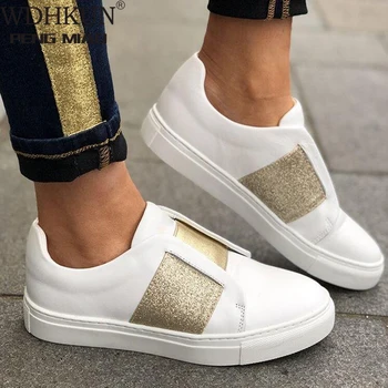 

WDHKUN Women Sneakers Breathable Mesh Flats Shoes Casual Loafers Shoes Women Boat Shoes Black Comfortable Ballet Shoe Summer