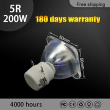 Free shipping 5R 200W /7R 230W LAMP moving beam 200 lamp 5r beam 200 5r 230w 7r lamp metal halide lamps msd platinum 5r lamp