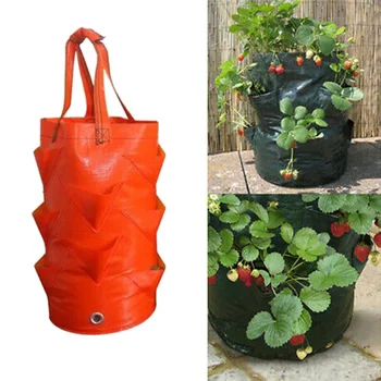

NEW 1Pcs Hanging Strawberry Tomato Planter Grow Bags Garden Hanging Vegetable Flower Planting Bag