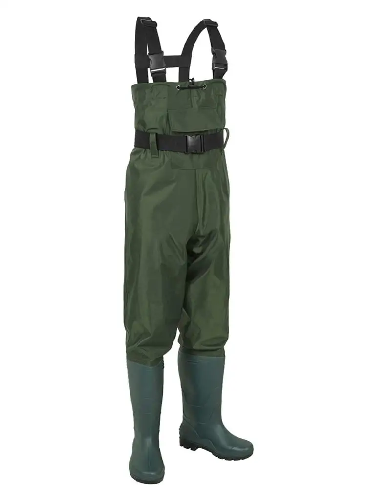 Outdoor Fishing Chest Waders Breathable Stocking Foot Wader Ligtweight  Jumpsuits Waterproof Hunting Wading Pants With Boots - Fishing Jerseys -  AliExpress
