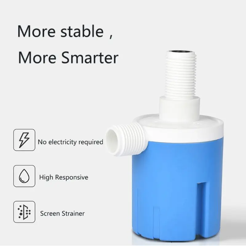 1/2" Automatic Water Float Valve Water Level Control Switch Tank Tower Pool Traditional Floating Ball Valve Fittings