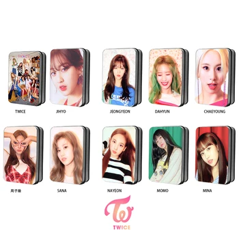 

Kpop TWICE The Seventh Mini Album <FANCY YOU> Polaroid Photo Lomo Card TWICE Fans Gifts Metal Box 30PCS Cards Drop Shipping