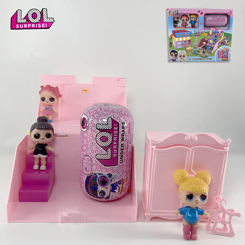 Cena Originales LOL lalki niespodzianka dziecięca zabawka domowa meble domowe z kapsułką lalka ze światłem zestaw zabawek lupy