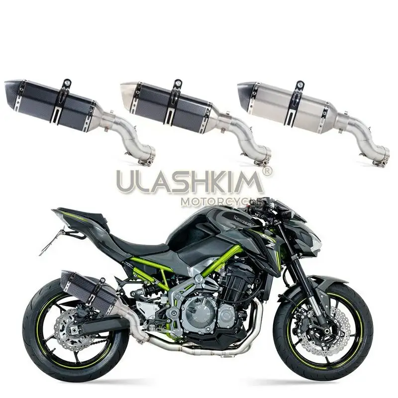 Мотоцикл Полная выхлопная система Escape средняя труба глушитель без шнуровки для