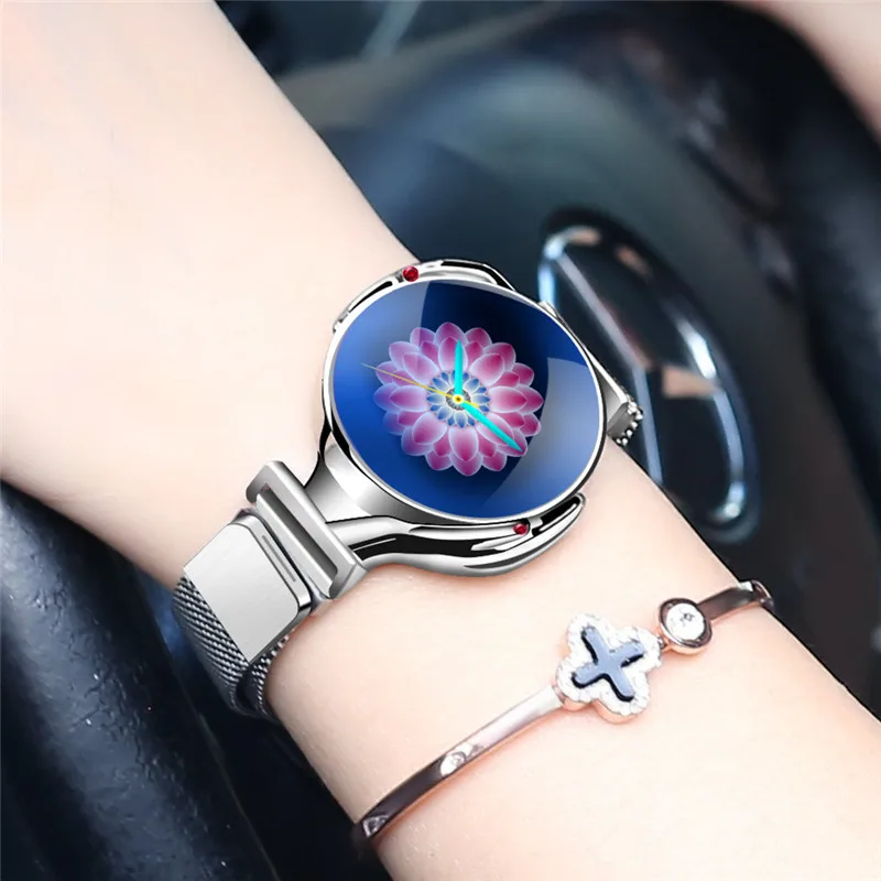 Women Luxury Smart Watch Heart Rate Monitor Blood Pressure Watch Fitness Tracker Sports Smart Bracelet Pk H8 Z18 H1