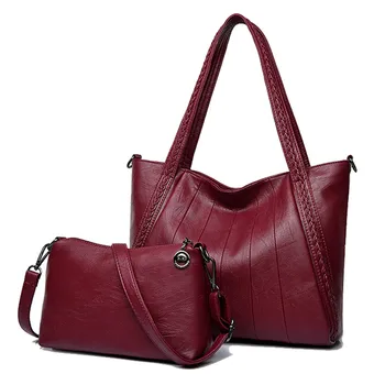 

Luxury Women Handbag Designer High Quality Sheepskin Leather Lady Shoulder Messenger Bag Women Brand Big Tote With Crossbody Bag