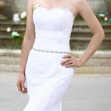 TRiXY B102 стразы из бисера тонкие Свадебные ремни свадебные пояса ручной работы хрустальные свадебные Ремни со стразами свадебные пояса