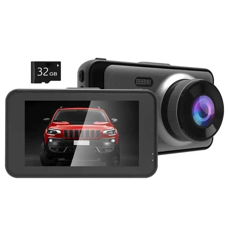1080P Автомобильное зеркало заднего вида, Dashcam, отличное мастерство и долговечность, HD ночное видение с камерой заднего вида, автомобильная электроника - Название цвета: with 32GB TF