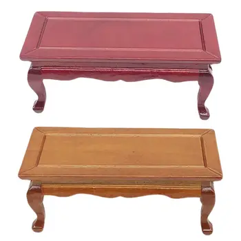

Miniature Simulation Tea Table Furniture Model for 1/12 DIY Dollhouse Decoration Dollhouse coffee table model small table