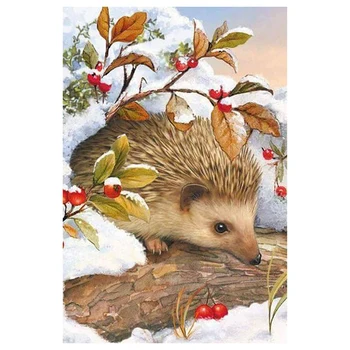

DIY 5D Diamond Painting,By Number Kits Crafts & Sewing Cross Stitch,Wall Stickers for Living Room Decoration Hedgehog