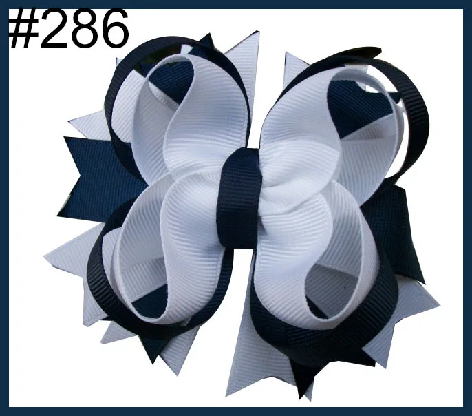 free shipping A.B.C.D.E 500pcs 5.5'' inspired hair bows popular cartoon hair bow with lined clips boutique girl hair bows-B
