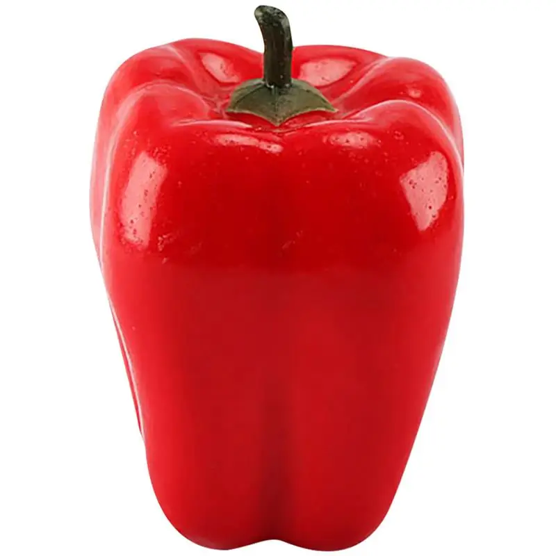 2pcs Artificial Simulation Food Vegetables Fake Chili Pepper Fruit Photography Props for Decoration Room Home Decor food model,food photography props,vegetable ornaments