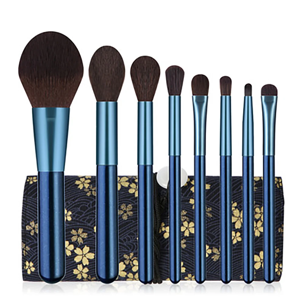 

Makeup brushes set professional 8 pcs/lot Eye Shadow Blending Eyeliner Eyelash Eyebrow Powder Foundation Brush For Makeup Tool